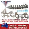 Toyota Mark II 2.5L Twin Turbo Permaseal Manifold Titanium Stud&Gasket Kit