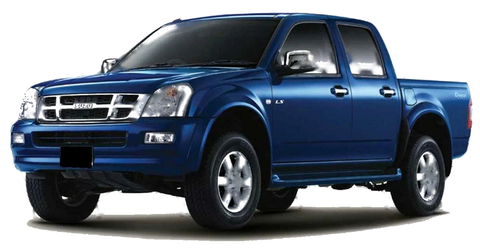 Isuzu Dmax 2 x Rear Black Outer Door Handles (2003-2011)