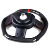 Mini R50 R53 Carbon Flat Bottom 3 Spoke Suede Red Steering Wheel (02-08)