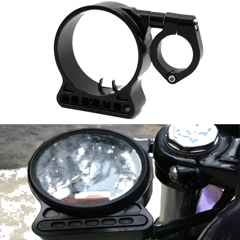 Harley Sportster XL 883 1200 Speedometer Bracket Relocation Side Mount (2004-2023)