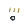 Mini Cooper Black Union Jack & Gold Chrome Antenna (2001-2017)