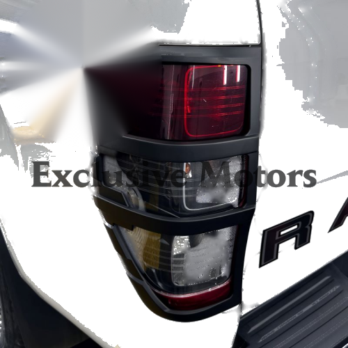 Ford Ranger PX1 PX2 PX3 Taillight Covers Matte Black (2012-2021)