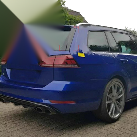 VW Golf 7 MK7 (2014-2019) - Carbon Fiber Look Rear Spoiler Trim