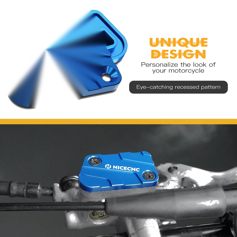 Yamaha YZ250F YZ450F WR250F WR450F CNC Front Brake Reservoir Cap (2017-2024)