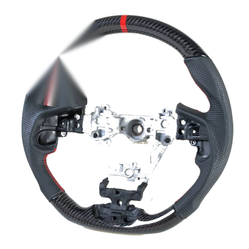 Subaru Impreza, Forester, Ascent Carbon Leather Red Steering Wheel (2017-2023)