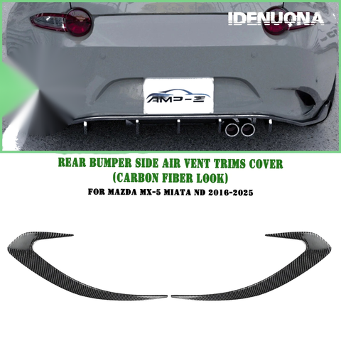 Mazda MX-5 Miata Rear Bumper Side Air Vent Trims (2016-2025)