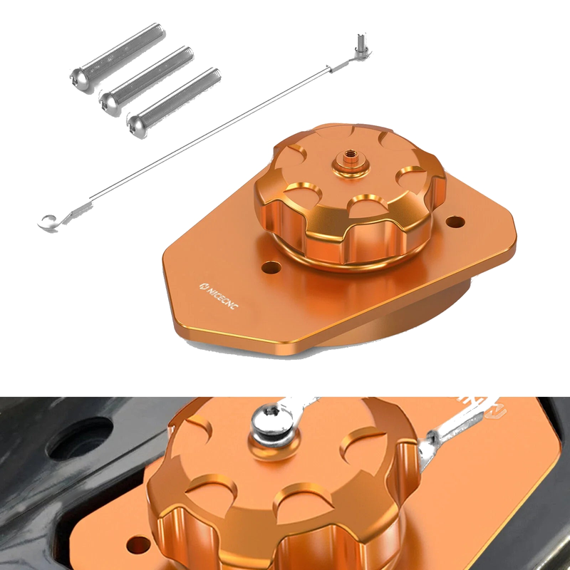 KTM 690 SMC / SMC R Billet Fuel Filler Neck Cap Set (2019-2023)
