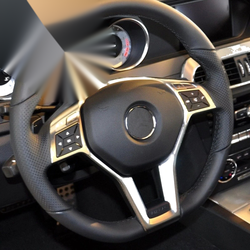 Mercedes Benz W176 W204 W212 AMG Steering Wheel Cover (2012-2013)
