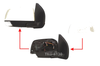 Isuzu Dmax RH LED Side View Mirror Unpainted (2012-2014)