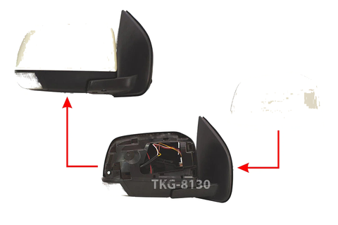 Isuzu Dmax RH LED Side View Mirror Unpainted (2012-2014)