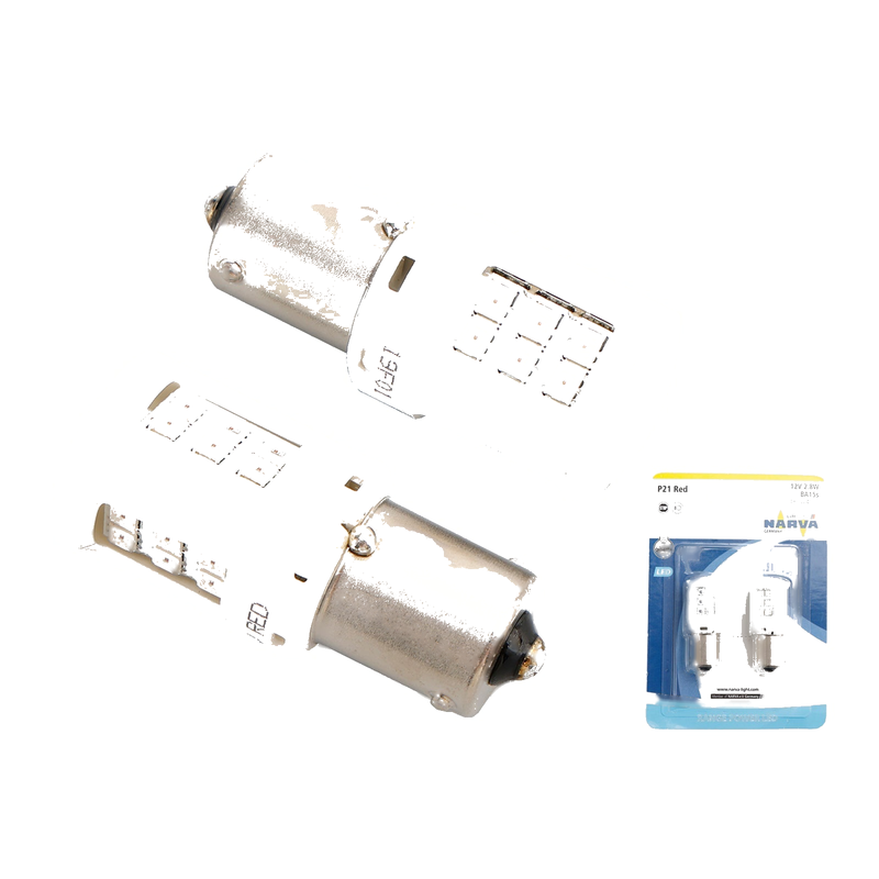 Various Models P21 LED Bulb 12V 2.8W Red (Check Compatibility)