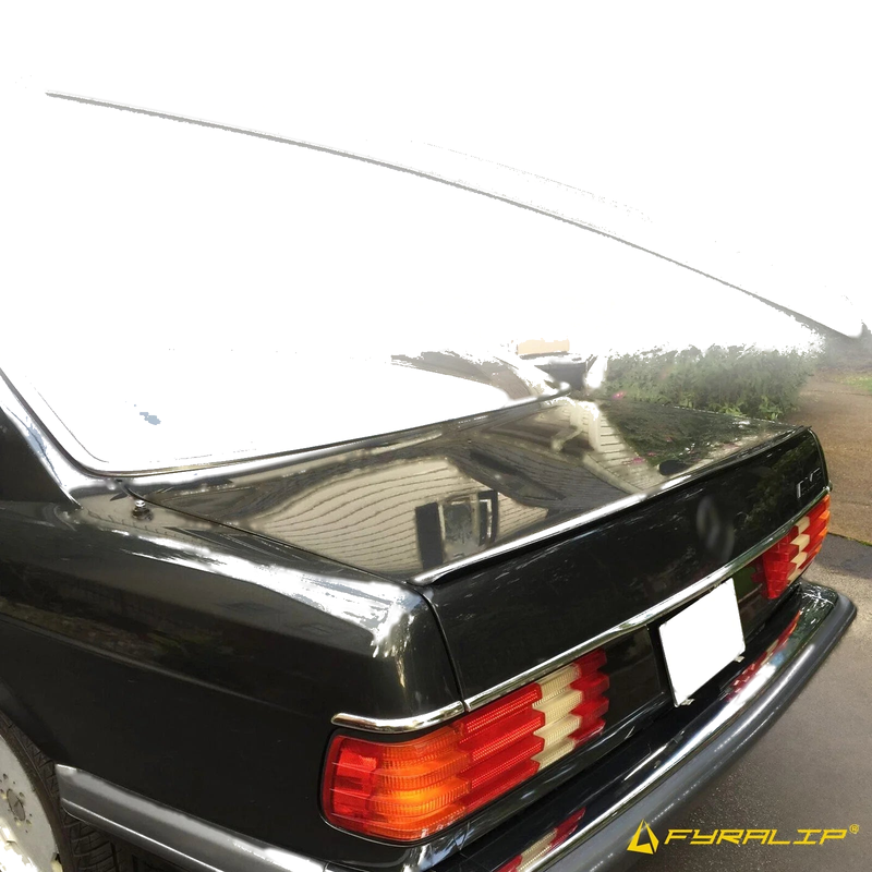 Mercedes W126 702 Smoke Silver Boot Lip Spoiler (1981-1991)