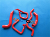 Ford Falcon BA BF XR6 RED Silicone Radiator Hose Kit (2002-2008)