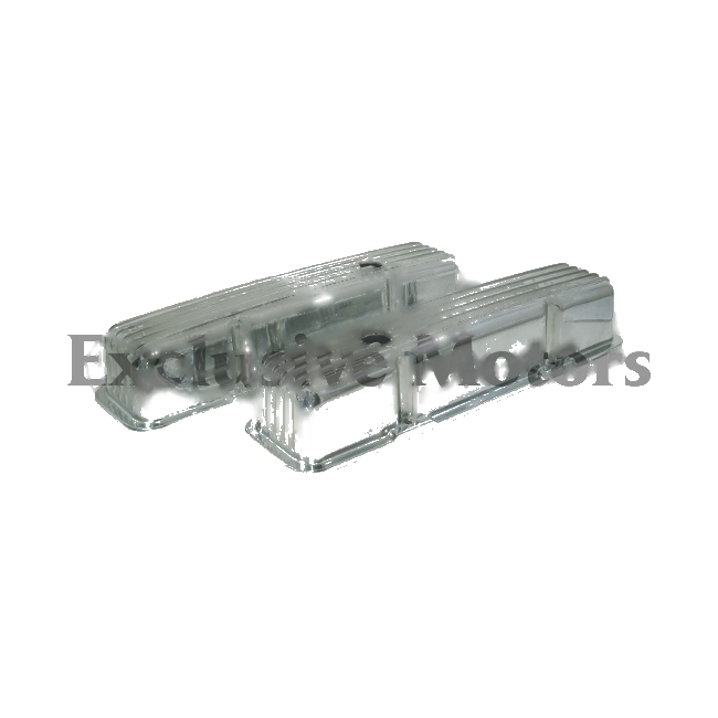 Chevy SBC 283-400 Finned Aluminum Valve Covers Tall (1955-2003)