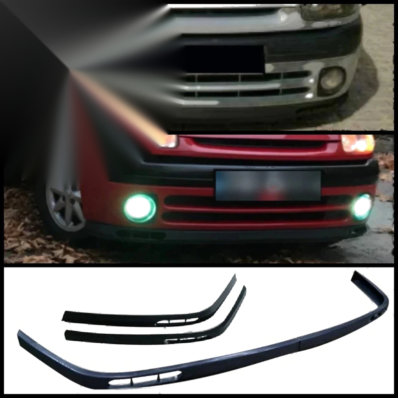 Renault Clio Mk2 2 Piece Lip Splitter Spoiler (2001-2006)