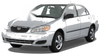 Toyota Corolla Altis E120 E130 2 x Rear View Mirror Glass Lens (2001-2007)