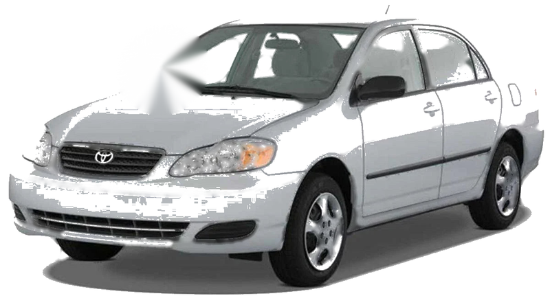 Toyota Corolla Altis E120 E130 2 x Rear View Mirror Glass Lens (2001-2007)