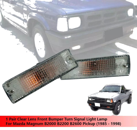 Mazda B2000 B2200 B2600 Clear Front Bumper Light (1986-1993)