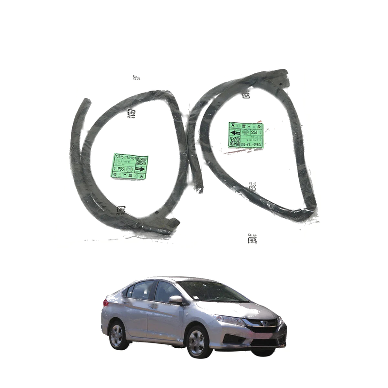 Honda City Sedan 2014-2020 Rear Door Center Weatherstrip Set