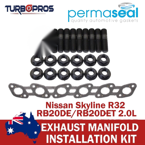 Nissan Skyline R32 2.0L Permaseal Exhaust Manifold Stud&Gasket Kit
