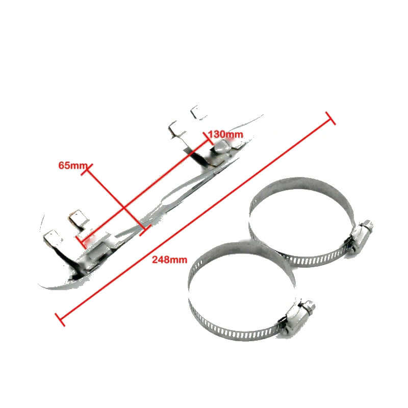 Motorcycle 9.75" Chrome Flame Guard Exhaust Pipe Heat Shield Cover