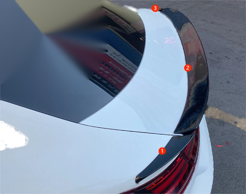 Volkswagen VW Arteon CC 2019-2024 Rear Boot Wing Spoiler Glossy Black
