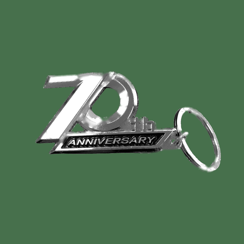 70th Anniversary Metal Key Ring