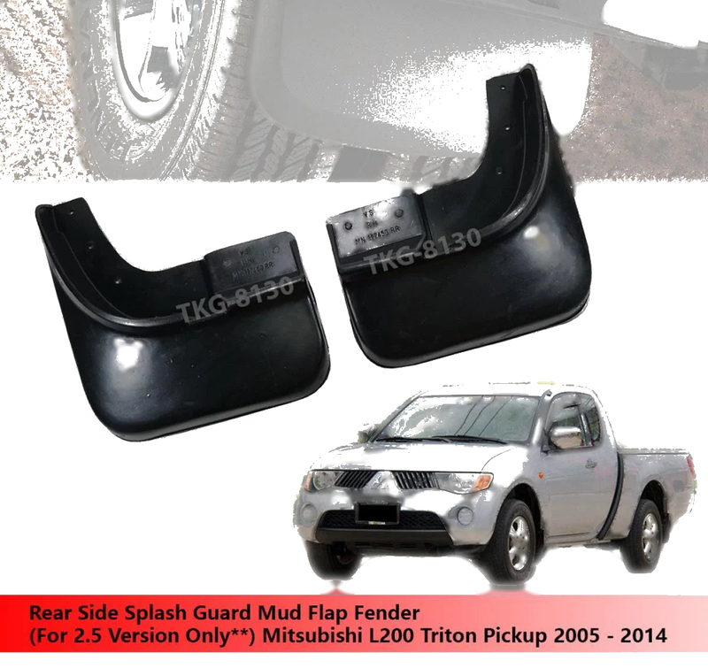 Mitsubishi L200 Triton (2.5L) Rear Mud Flap (2005-2014)
