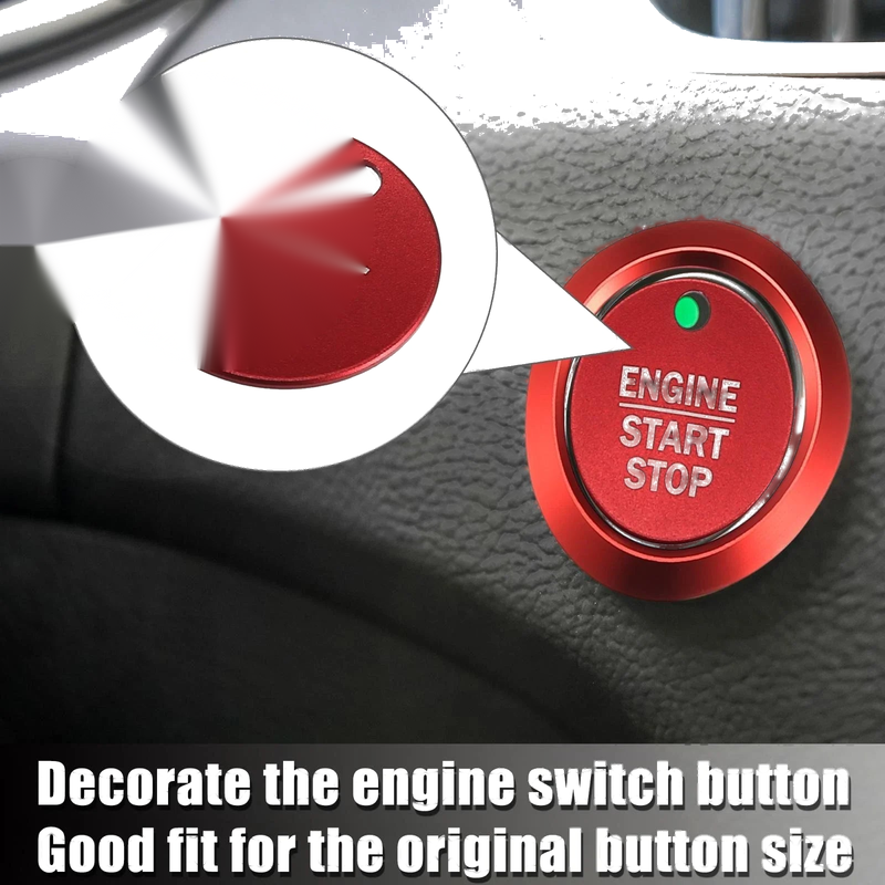 Ford F-150 (2016-2021) - Red Engine Start Stop Button Cover Kit