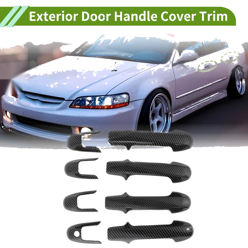 Honda Accord 7th Gen (2003-2007) Carbon Fiber Exterior Handle Cover Trim