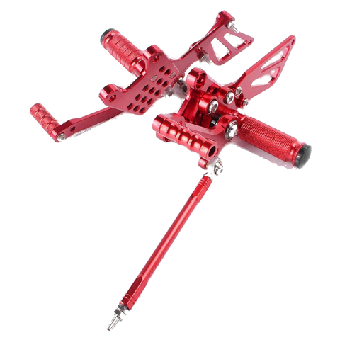 Suzuki GSXR1000 GSXR600 GSXR750 Red Rearsets Foot Pegs (2000-2005)