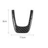 Fiat 500 / Abarth 595 Carbon Fiber Steering Wheel Center Trim (2012-2015)