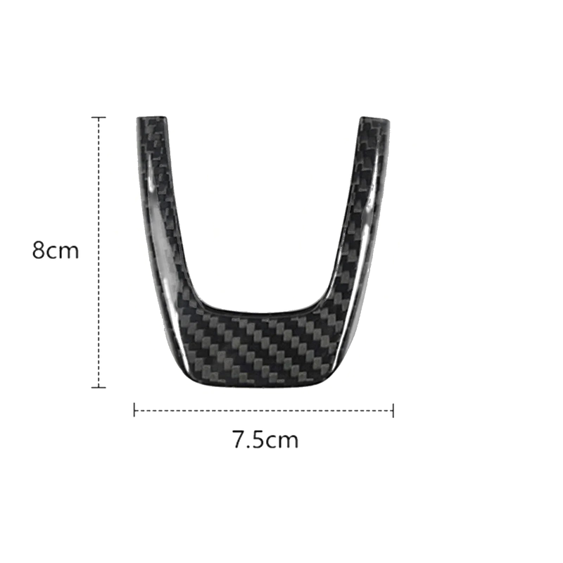 Fiat 500 / Abarth 595 Carbon Fiber Steering Wheel Center Trim (2012-2015)