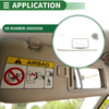 Chevrolet Cruze 2011-2016 with Mirror Right Car Sun Visor