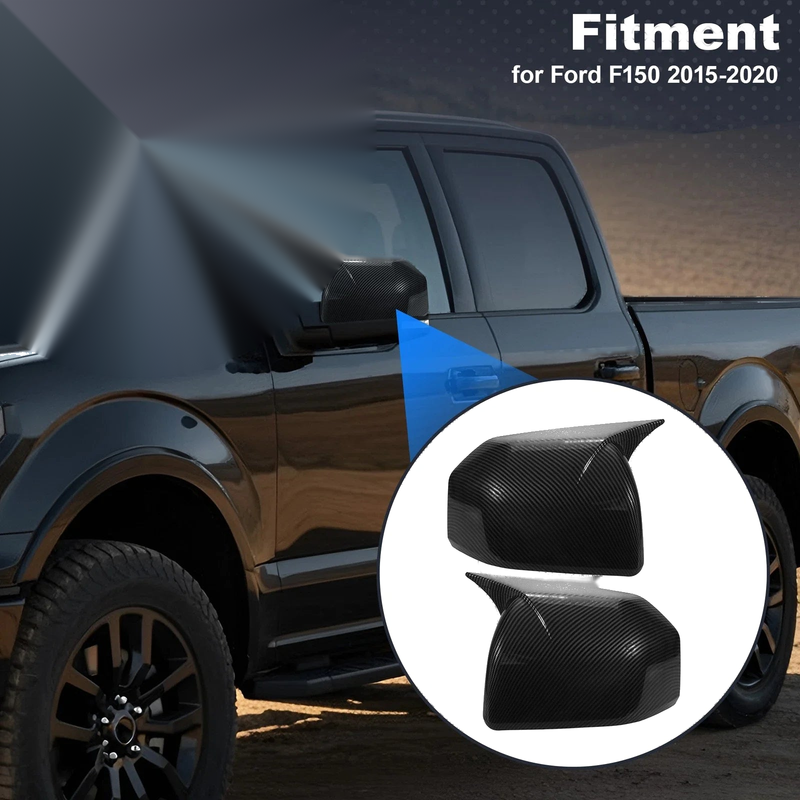 Ford F150 2 x Left Right Side Rear View Mirror Covers (2015-2020)