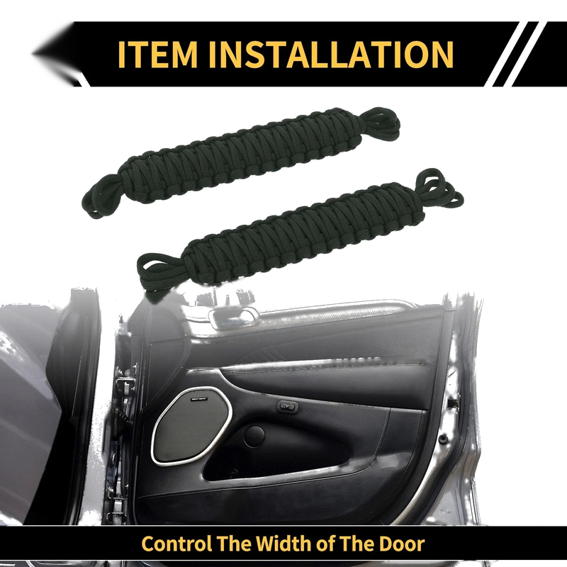 Jeep Wrangler TJ JK JKU (2007-2018) Brown 2 x Door Limiting Straps