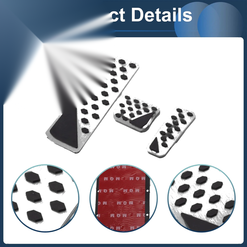 Jeep Grand Cherokee 3 Pcs Automatic Foot Accelerator Pedal Covers (2022-2025)