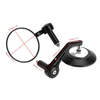22mm Handlebars 4" Black Handlebar End Mirrors (2023)