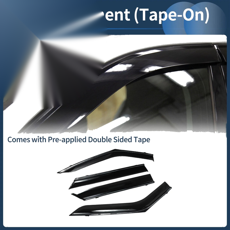 Ford Explorer 2020 Side Window Vent Visors Black 1 Set Window Deflectors
