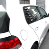 VW Golf 6 MK6 (2008-2012) Gloss Black Rear Window Louvers