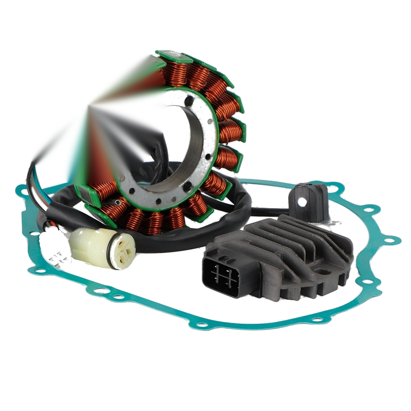 Yamaha Wolverine 350 2WD 06-09 Fedex Express Generic Magneto Stator + Voltage Rectifier + Gasket