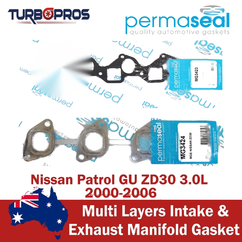 Nissan Patrol GU ZD30 3.0L Permaseal Intake & Exhaust Manifold Gasket