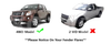 Isuzu D-Max (4WD) Front & Rear Mud Flaps (2003-2011)