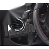 Fiat 500 Abarth 12-15 Carbon Fiber Dashboard Side Air Vent Outlet Cover Trim