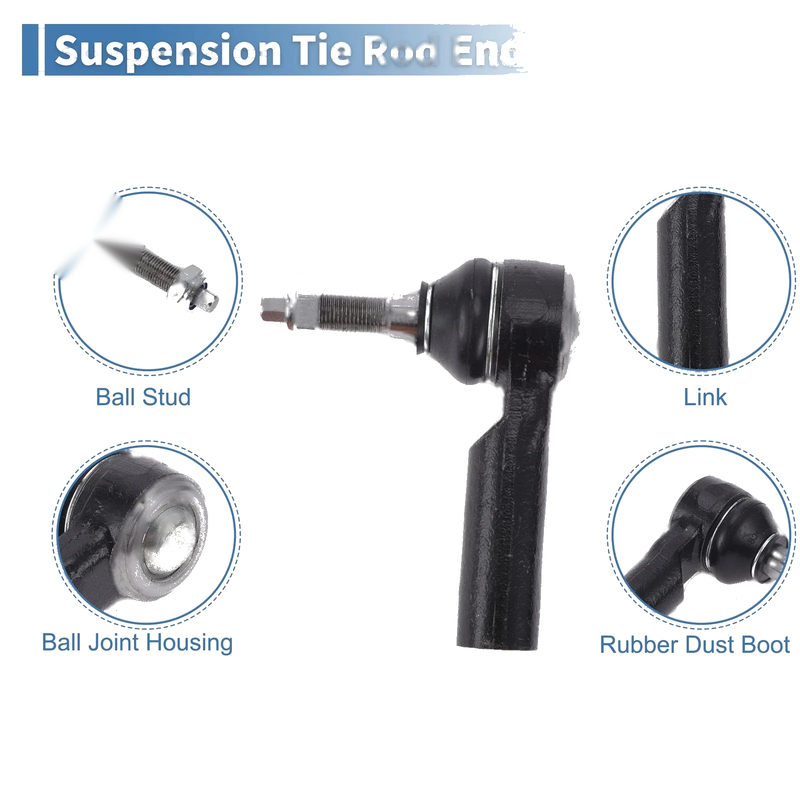 Ford Mustang 4 x Front Inner Outer Tie Rod Ends (2015-2019)