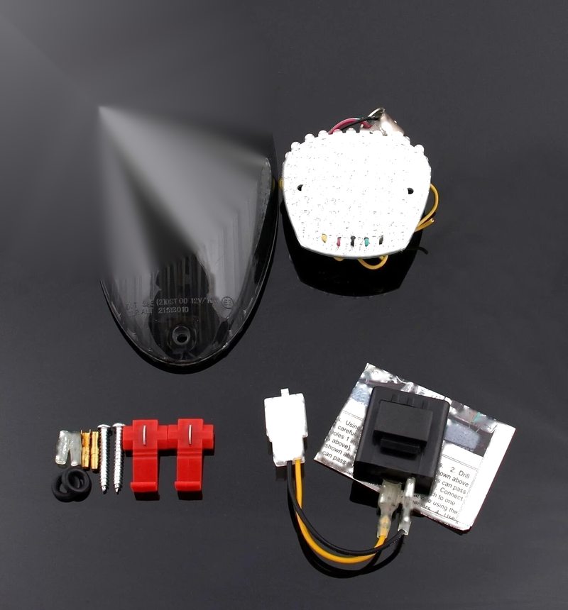 Kawasaki Mean Streak Tail Light with Integrated Turn Signals (2000-2008)