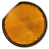 Honda Kawasaki 2 x Motorcycle Yellow Front Fork Round Reflectors