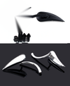 Mirrors Teardrop Chrome Fit Honda Suzuki Kawasaki Victory Harley Generic