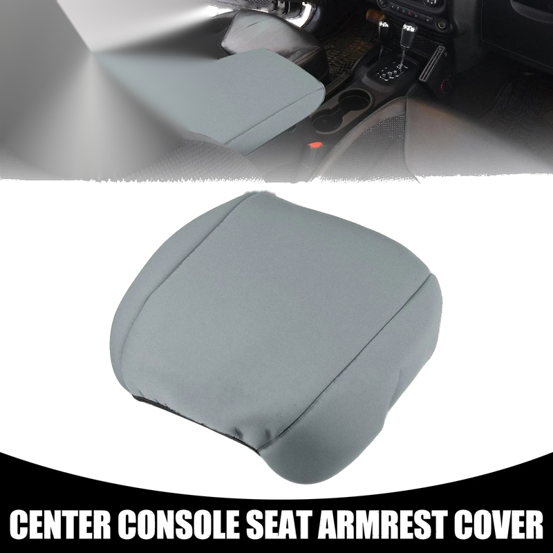 JEEP Wrangler (2018-2023) Gray Center Console Lid Armrest Cover