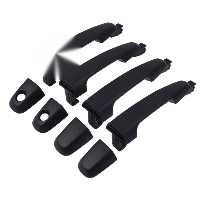 Exterior Door Handle Black Set 4 Fits Mitsubishi L200 Triton Pickup 2005-14 D06